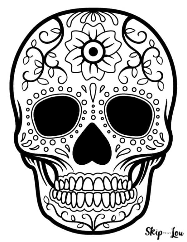 Sugar skull coloring pages skip to my lou