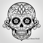 Sugar skull coloring pages