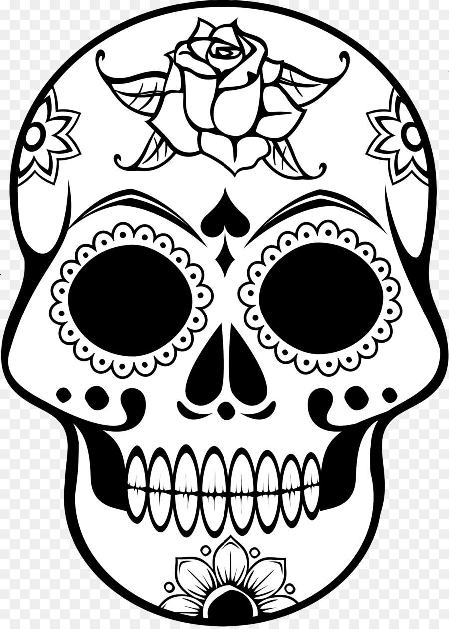 Day of the dead skull png download