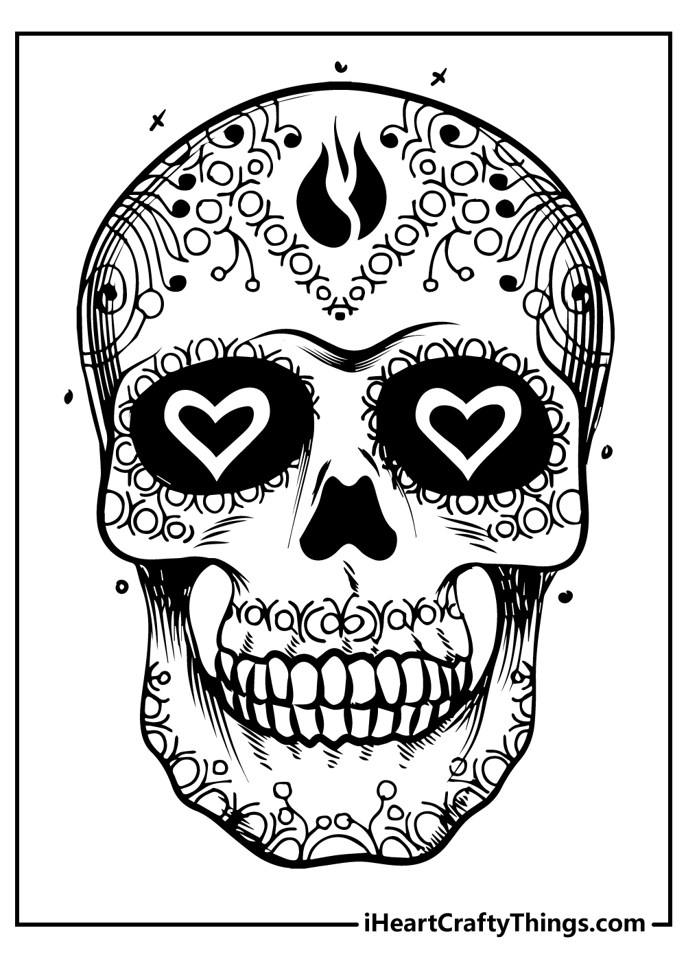 Sugar skull coloring pages free printables