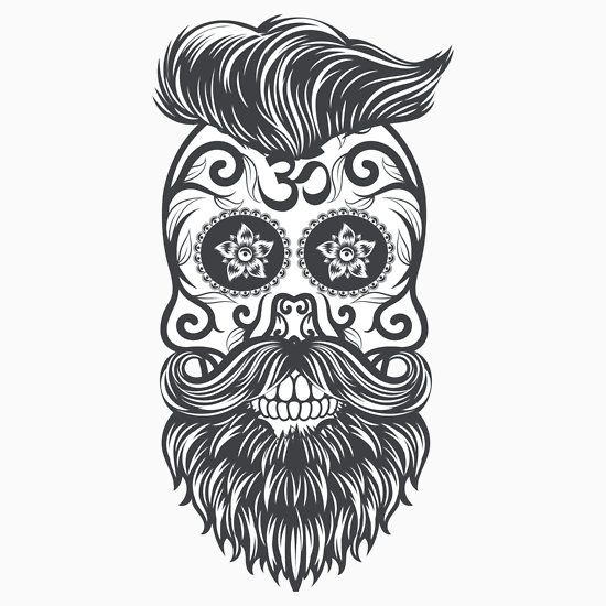 Hipster sugar skull skull coloring pages marquesan tattoos skull