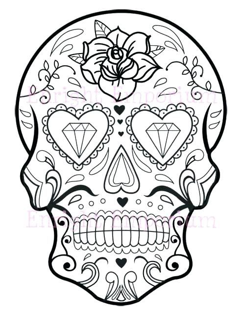 Sugar skull coloring pages pdf at getcolorings free printable colorings pages to print â skull coloring pages minion coloring pages mandala coloring pages