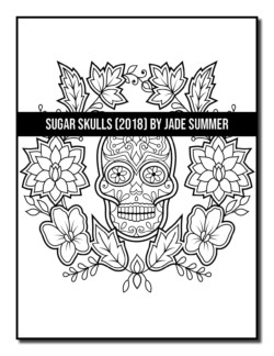 Sugar skull coloring book jade summer