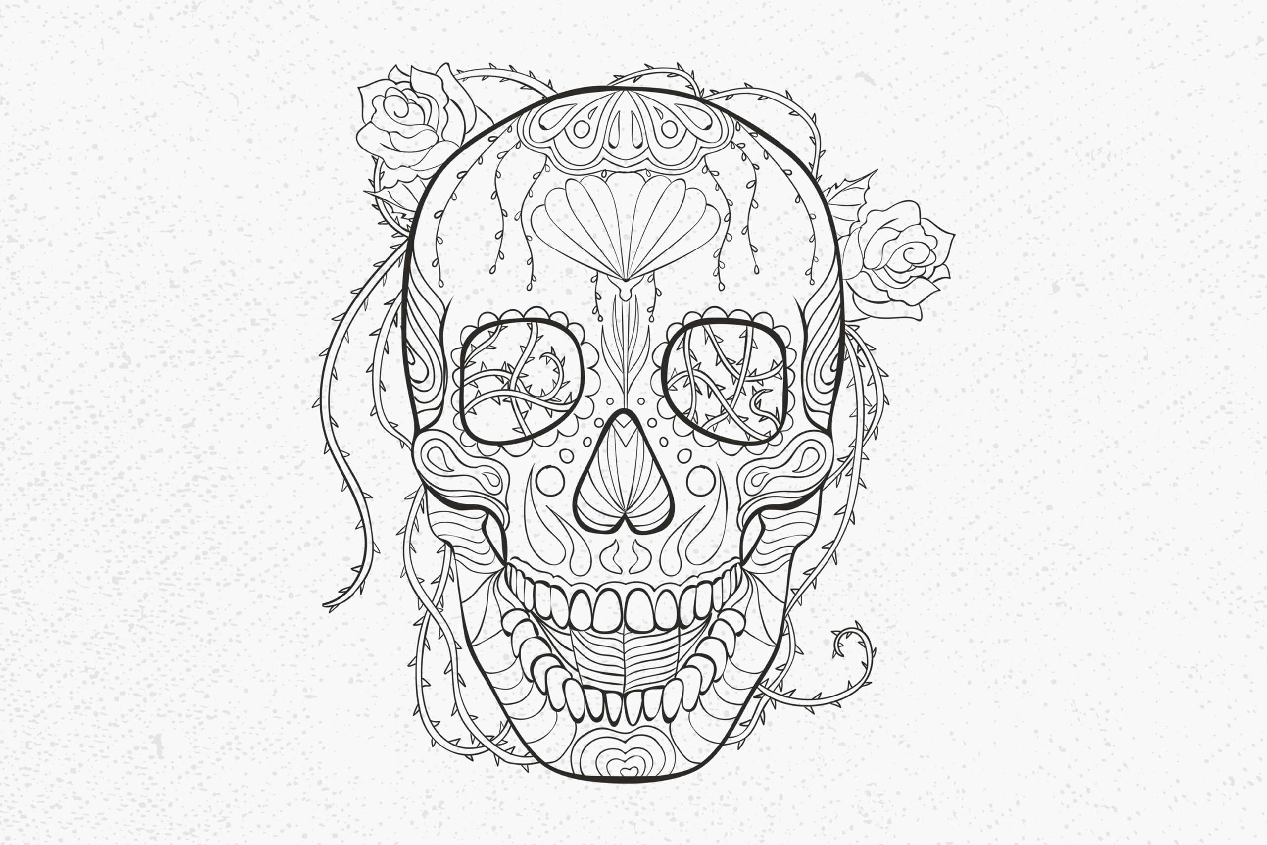 Sugar skull kit svg sugar skull designs kit svg sugar skull coloring book pdf mexican skull svg sugar skull decal svg file day of the dead dios de los muertos