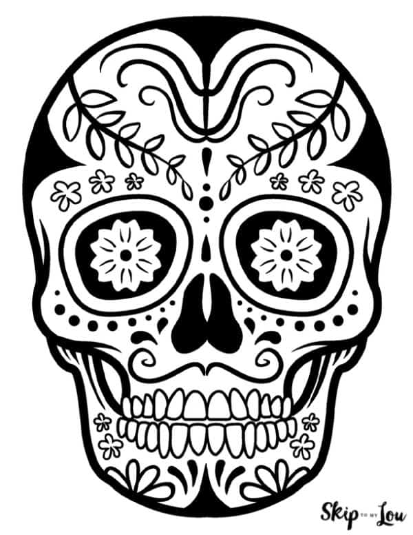 Sugar skull coloring pages skip to my lou