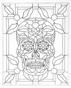 Sugar skulls day of the dead coloring pages for adults