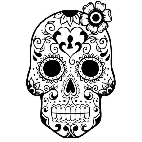 Calavera coloring page