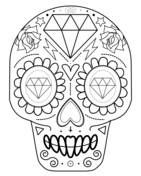 Star wars stormtrooper sugar skull coloring page free printable coloring pages