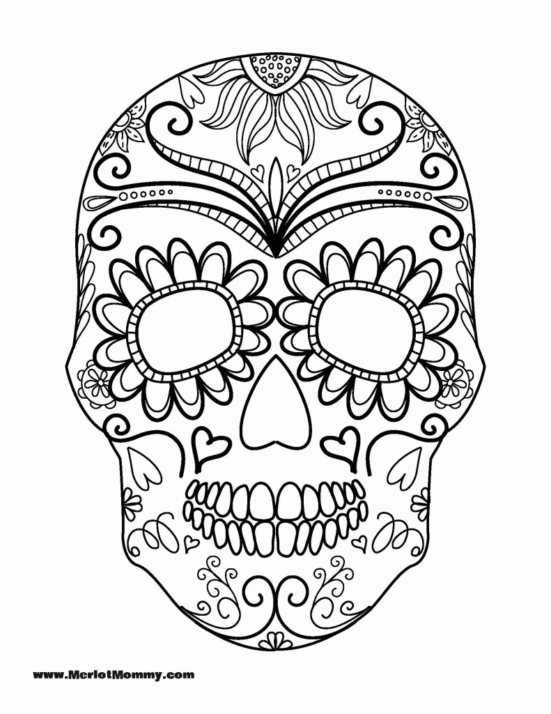 Free sugar skull coloring pages download download free sugar skull coloring pages download png images free cliparts on clipart library