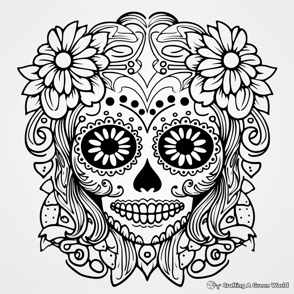 Skull coloring pages