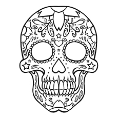 Top skull coloring pages for your little one