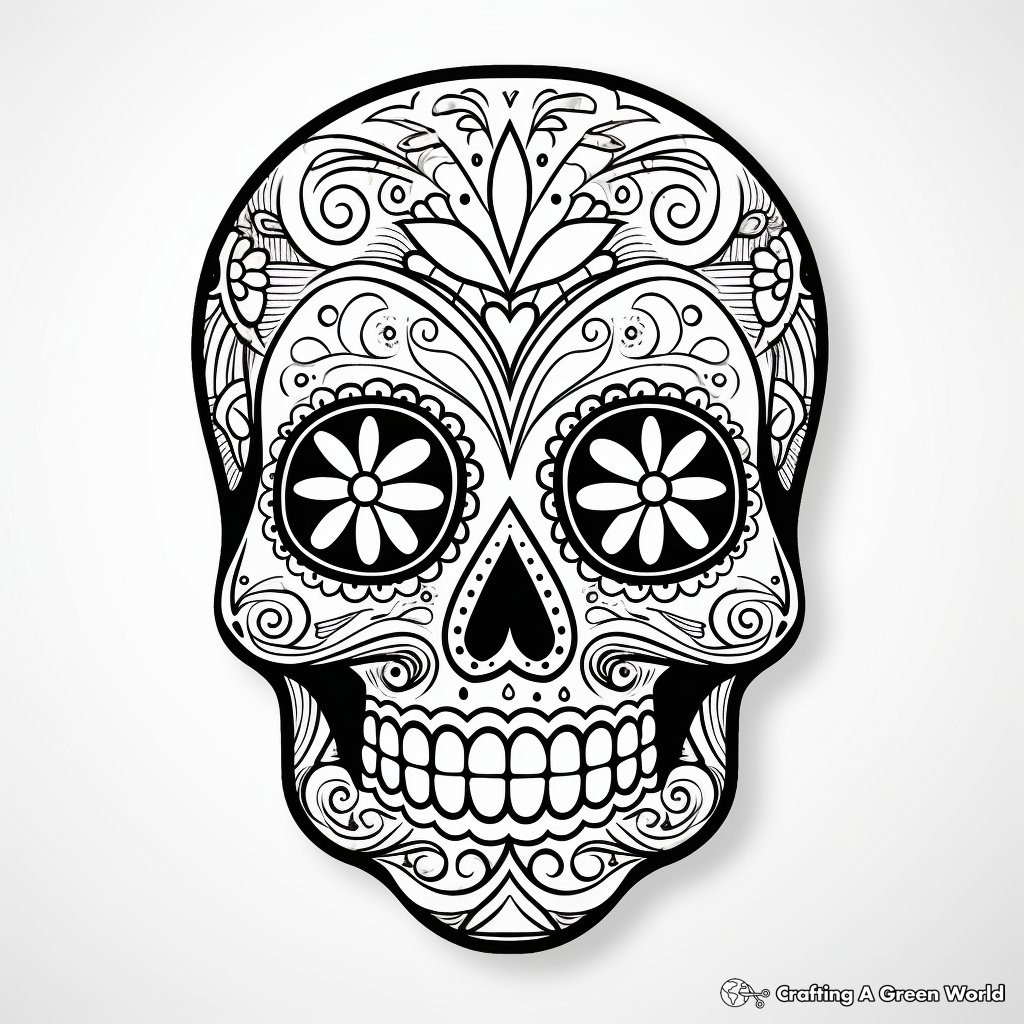 Skull coloring pages