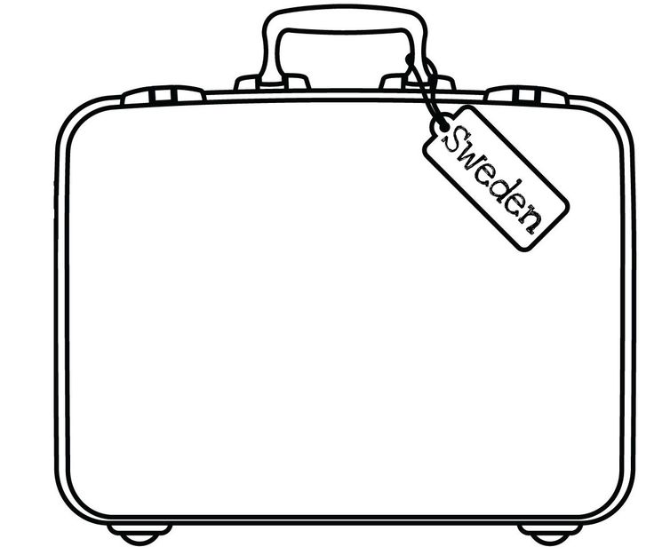 The appealing free suitcase coloring page download free clip art free throughout blank suitcase template image belâ luggage tag template tag template clip art