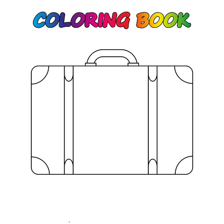 Coloring suitcase stock illustrations cliparts and royalty free coloring suitcase vectors