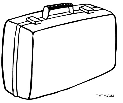 Suitcase drawing