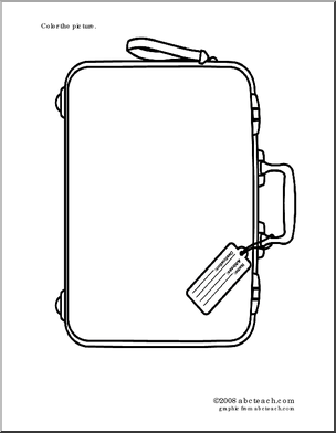 Printable suitcase coloring page coloring pages kids suitcase teacher appreciation gifts diy