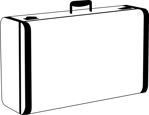 White suitcase coloring page free printable coloring pages