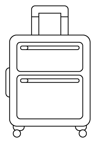 Luggage emoji coloring page free printable coloring pages