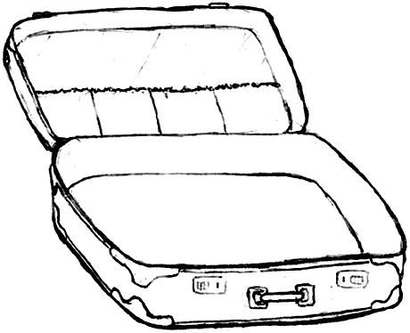 Suitcase with clothes coloring sheet colouring pages what would and suitcases on coloring pages colouring pages color