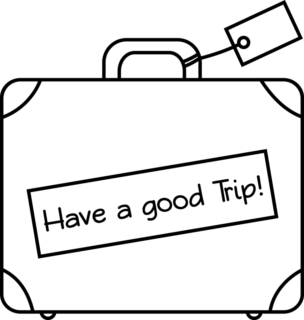 Travel coloring pages