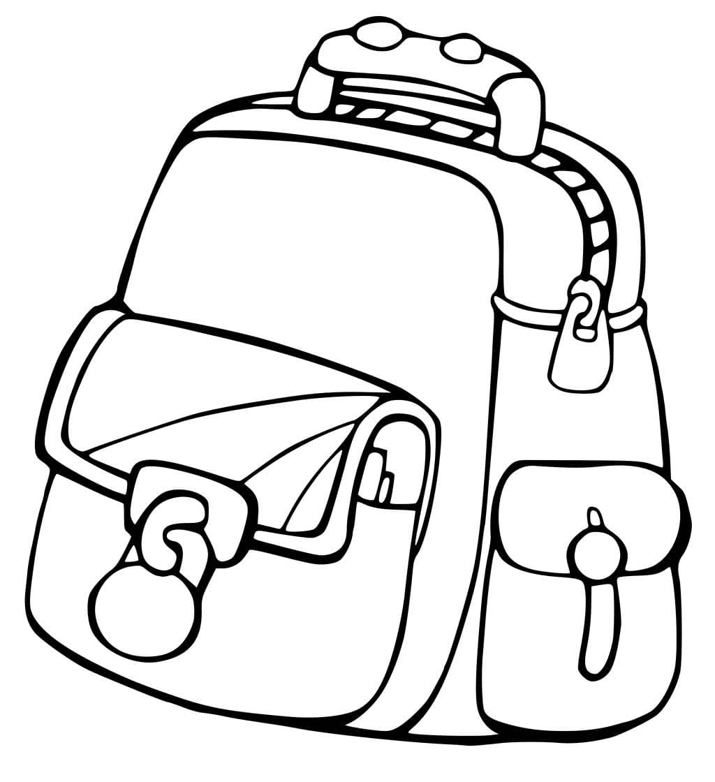 Backpack coloring pages printable for free download