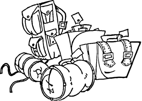 Boarding luggage coloring page free printable coloring pages