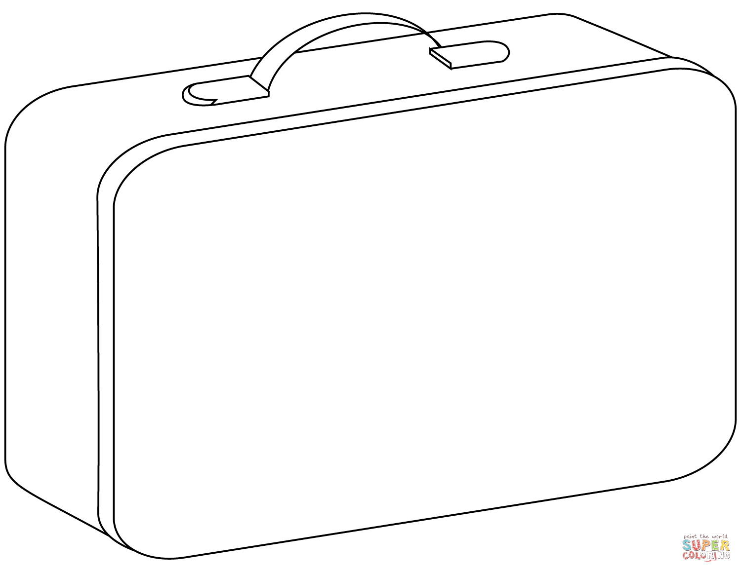 Suitcase coloring page free printable coloring pages