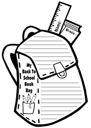 Book bag templates fun back to school printable worksheets