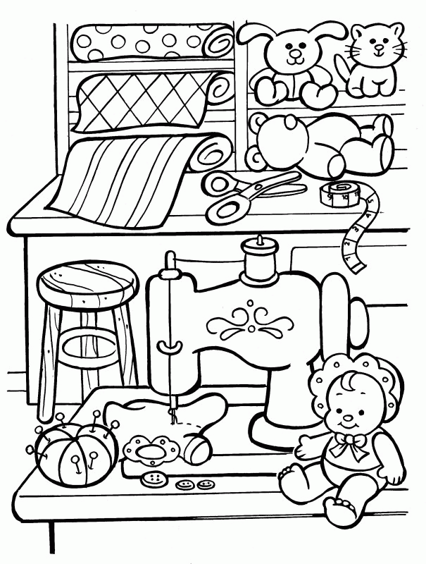 Toys coloring pages