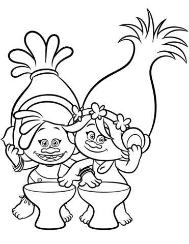 Dj suki poppy from trolls coloring page free printable coloring pages