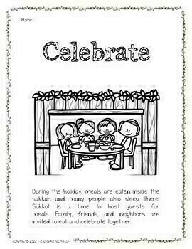 Sukkot feast of tabernacles coloring pages and poster set bulletin board decor