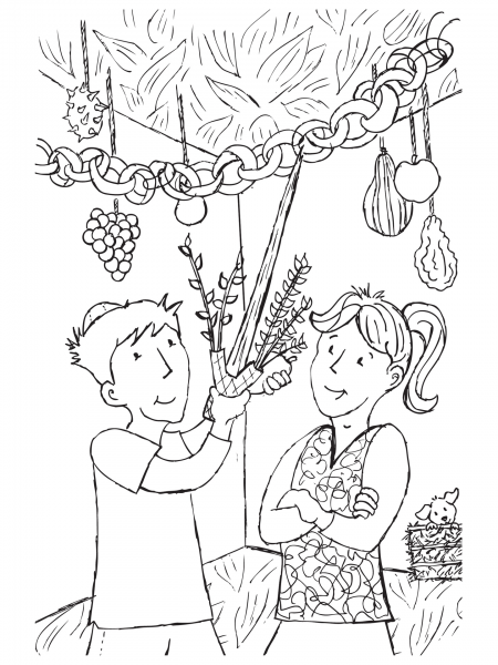 Downloadable sukkah decorations