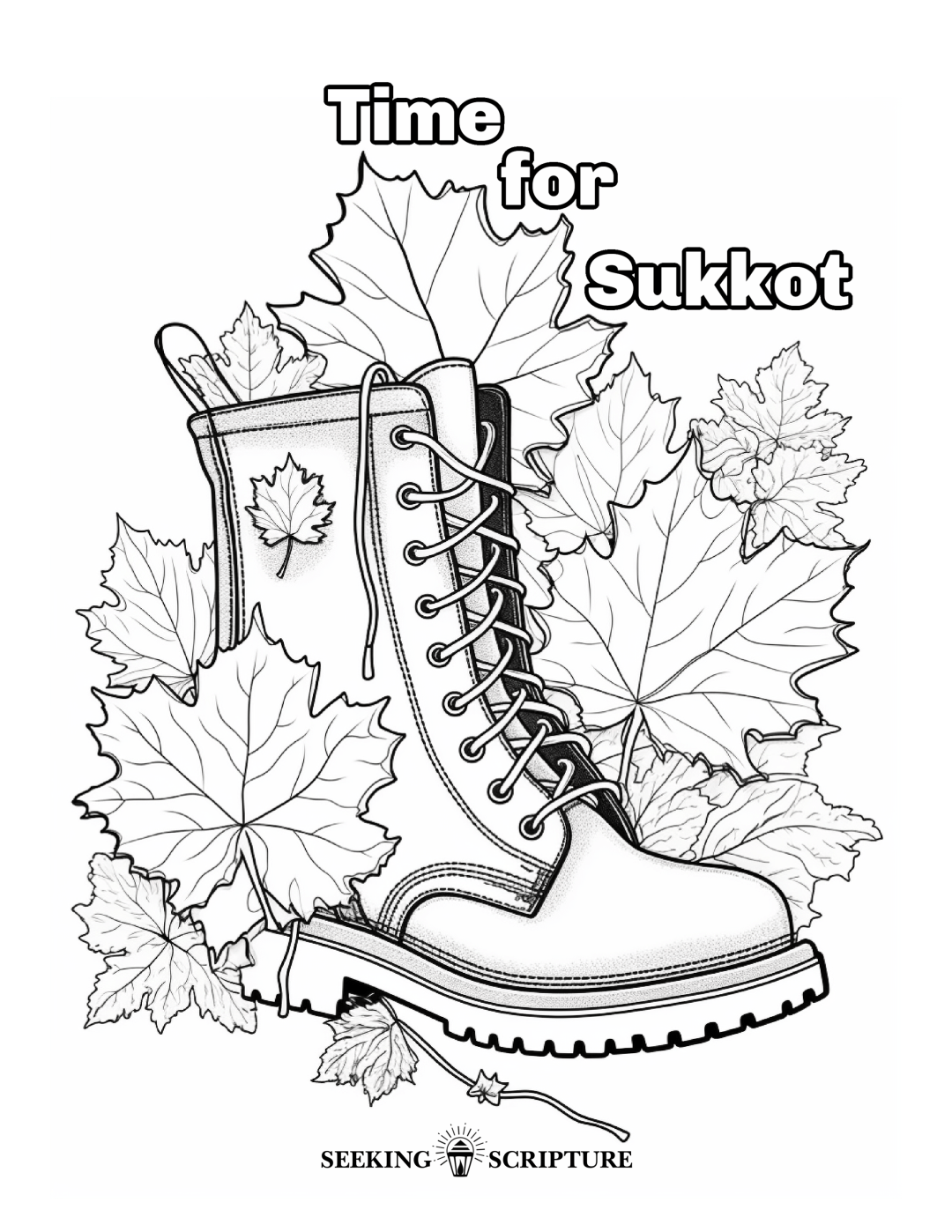 Sukkot coloring pages