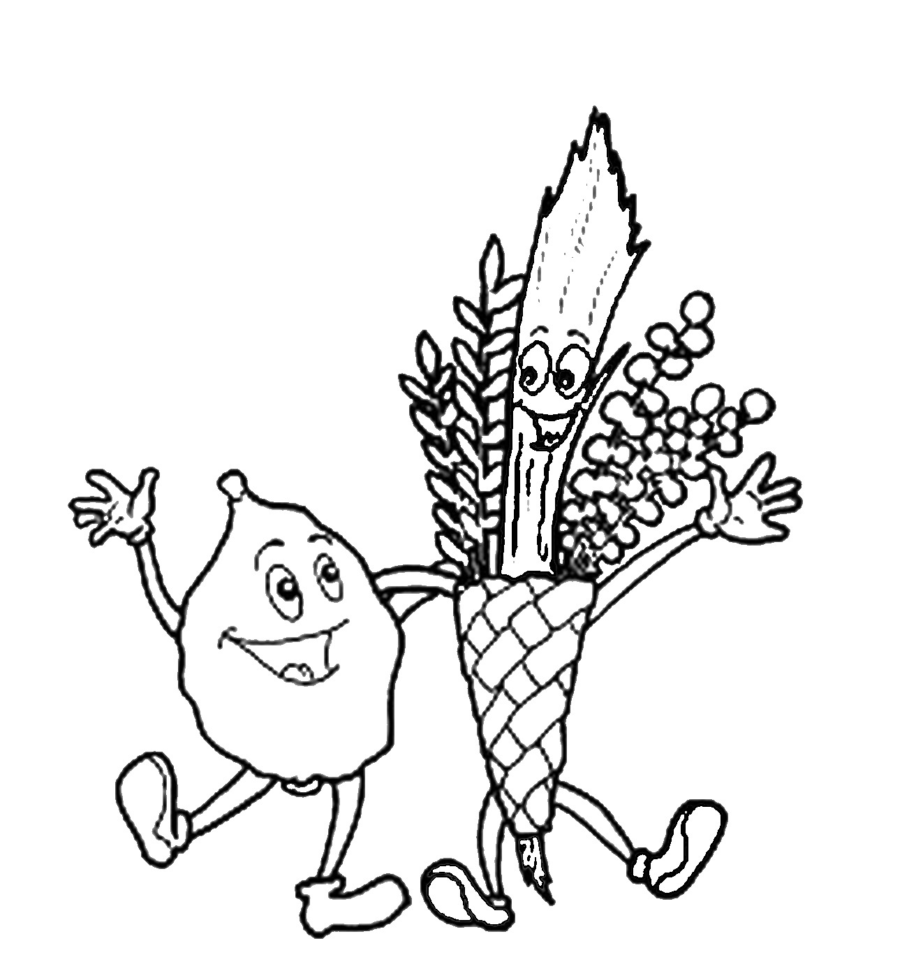 Sukkot coloring pages