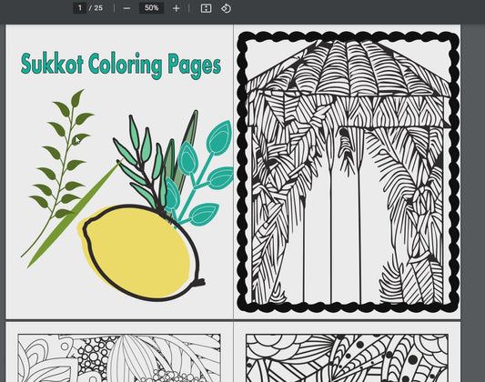 Sukkah decorations printable â