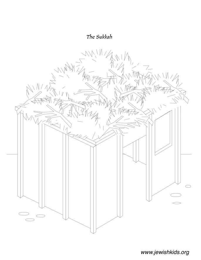 Sukkot coloring pages