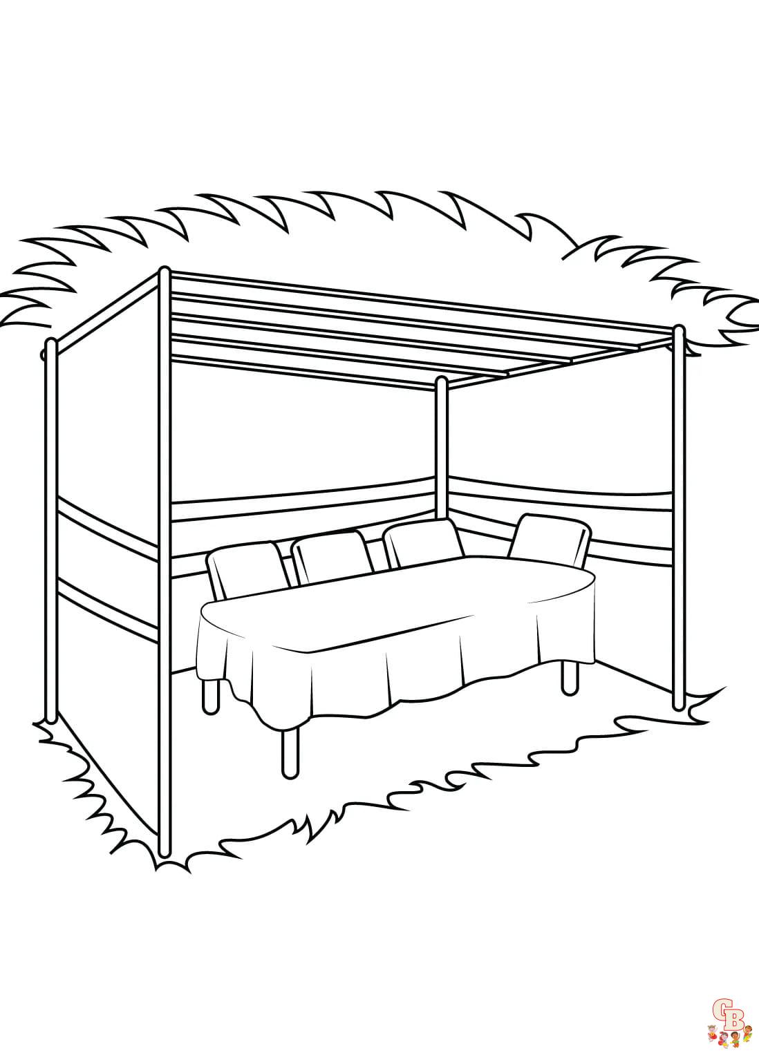 Printable sukkot coloring pages free for kids and adults