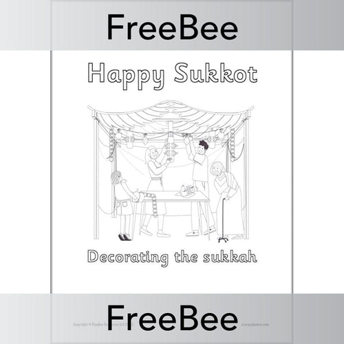 Free sukkot colouring pages by