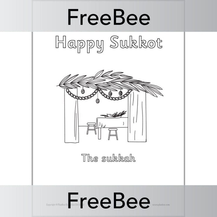 Free sukkot colouring pages by