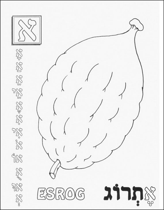 Sukkot coloring pages for kids