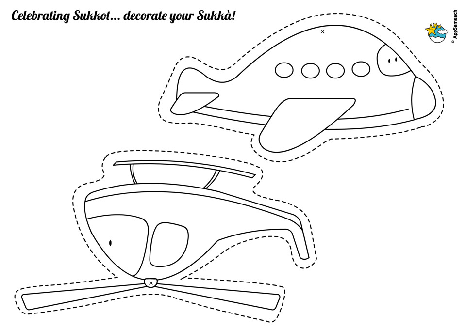 Sukkot coloring pages