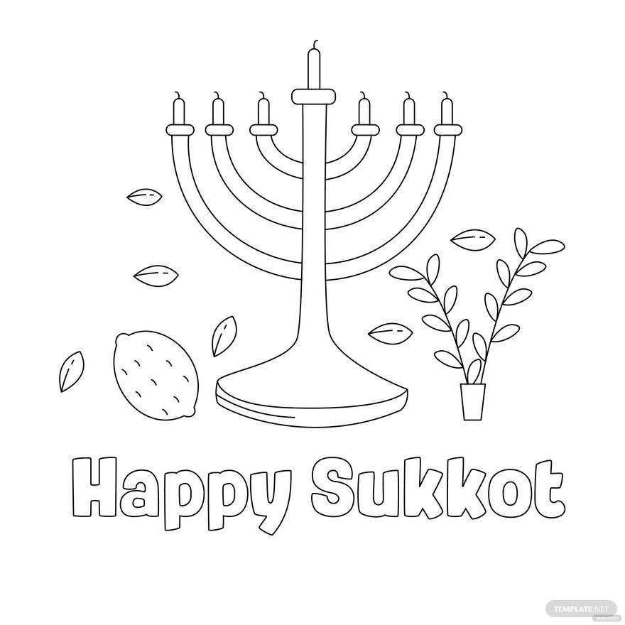 Free sukkot drawing vector