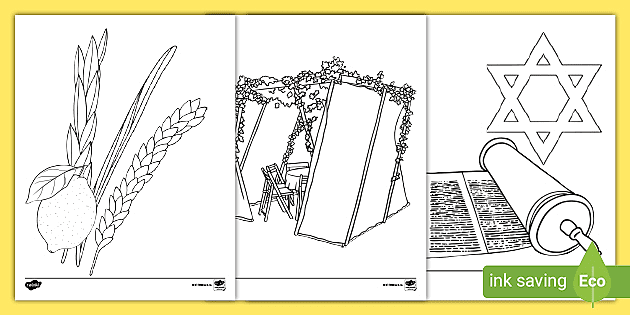 Sukkot coloring pages