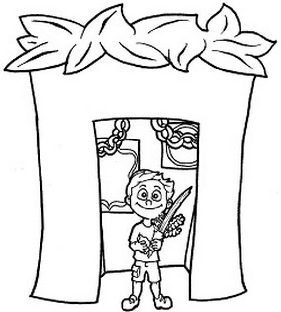 Sukkot coloring pages for kids