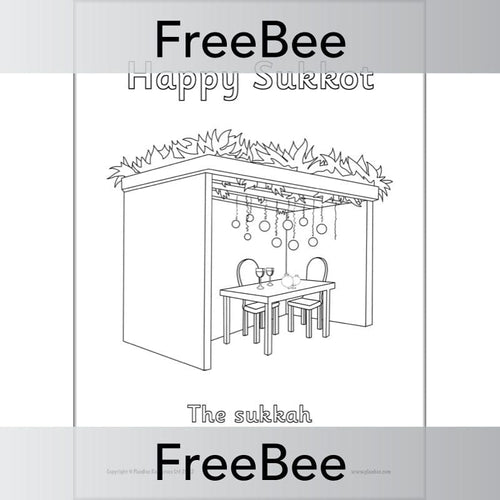 Free sukkot colouring pages by