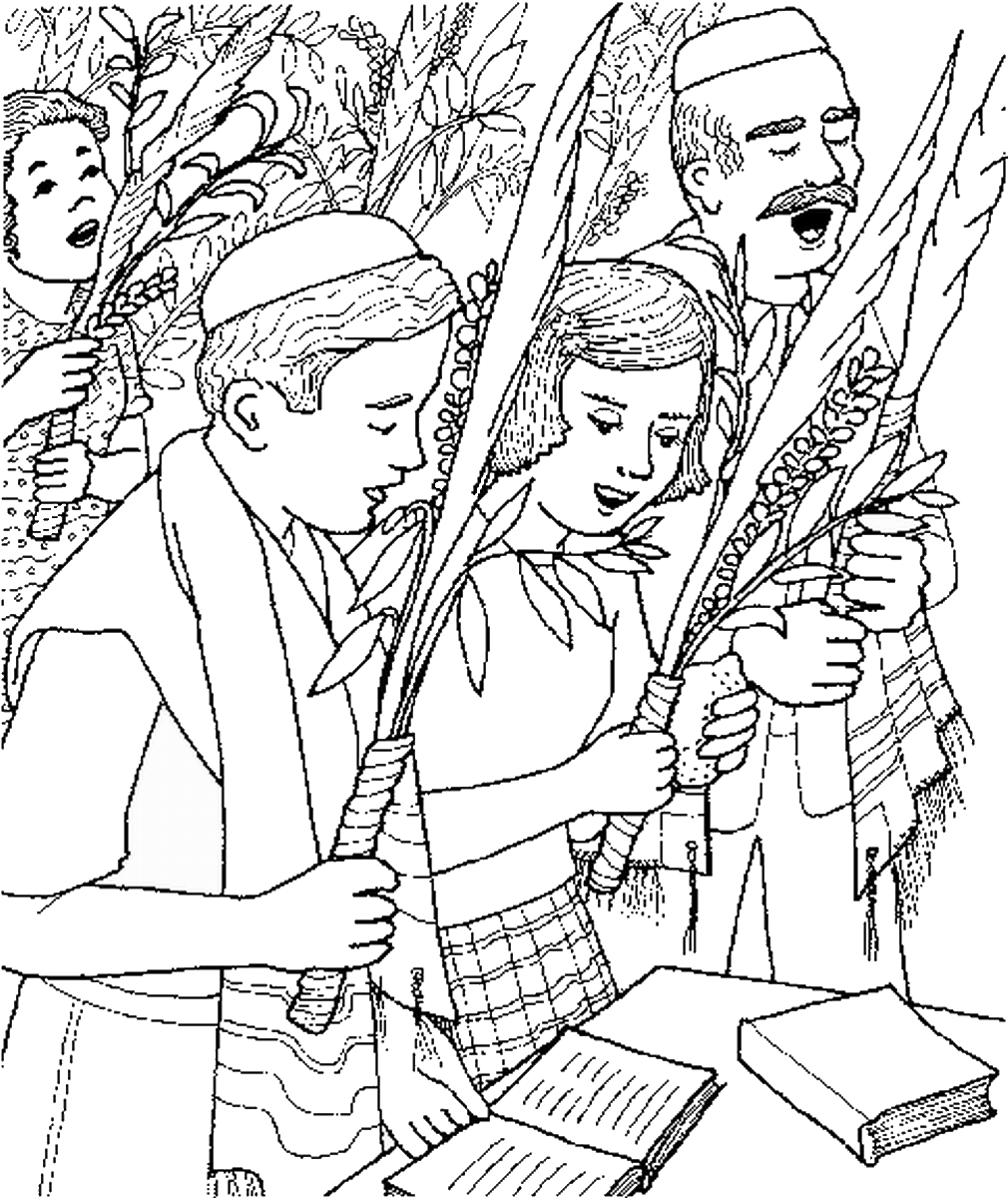 Sukkot coloring pages