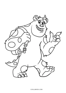 Free printable monster inc coloring pages for kids