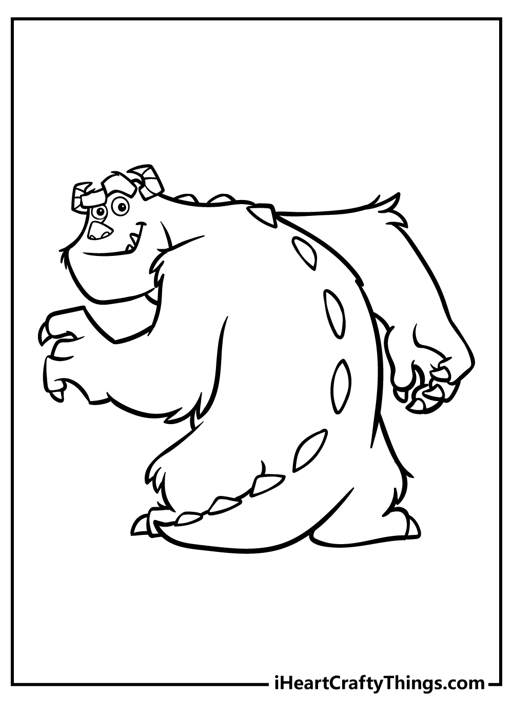 Monsters inc coloring pages free printables