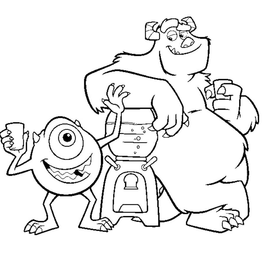 Monsters inc coloring pages by coloringpageswk on