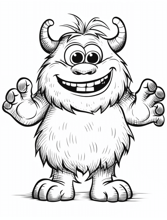 Monster coloring pages hue therapy